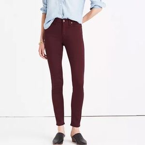 Madewell Women's 9" High-Rise Skinny Sateen Jeans 24
